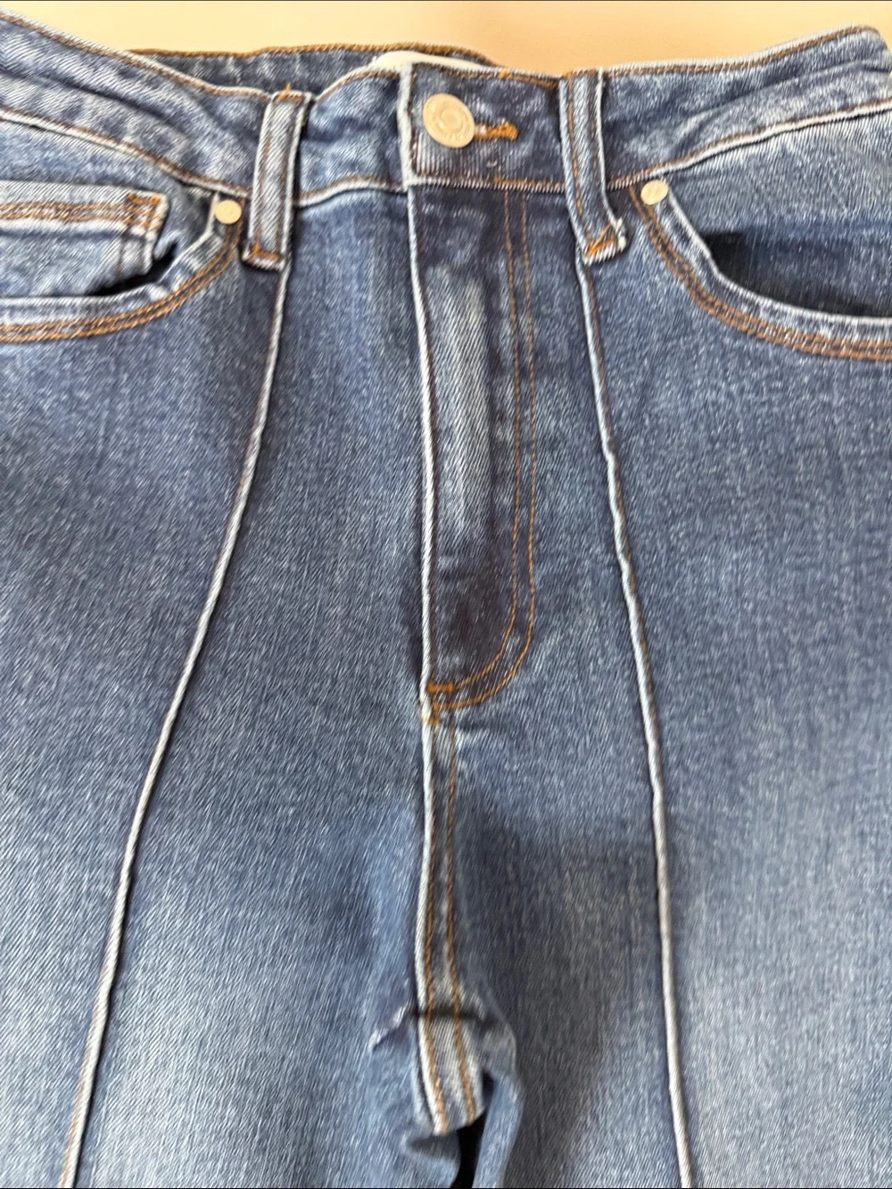 Anniewear Wide Leg Blue Women's Jeans